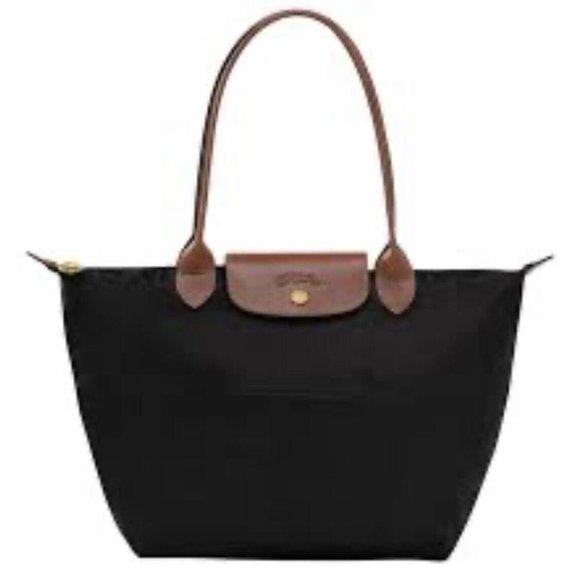 Longchamp Handbags - LONGCHAMP Le Pliage Large Tote Bag Black Zipper Closure Classic